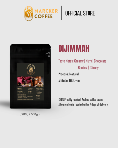 Marcker Coffee - 100% Arabica Coffee Beans Freshly Roasted Ethiopia Dijimmah |  Kopi Arabica | (200g & 500g)