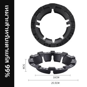【อัพเกรด 8 กรงเล็บกันลื่น】ฝาครอบเตาแก๊สกันลมประหยัดพลังงาน วัสดุเหล็กหล่อ ป้องกันการกัดกร่อน ทนต่ออุณหภูมิสูง