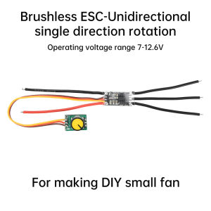 diymore DIY fan modification 20-30A two-way brushless ESC electric drill power tool control