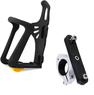Adjustable Bicycle Water Bottle Cup Cage Holder Mount with Adaptor Drink Holder for Road MTB Bike Stroller Motorcycle ebike escooter accessories