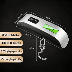 CHARLES X Portable Electronic Digital Luggage Scale 50KG 110LB Travel Weighing Hanging Scales