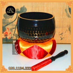 [Trả góp 0%]Bộ chuông mõ đồng đen Đài loan -Chuông gia trì-Mõ gỗ long mão tụng kinh kèm dùi chuông mõ tụng kinh niệm phật đồ thờ cúng phong thủy shop Diệu Tâm