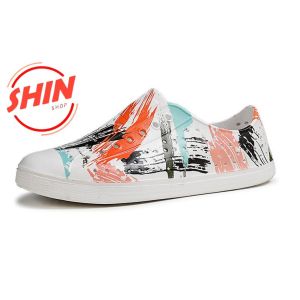 Giày Nhựa Đi Mưa 5 Mẫu Hot Hè 2021 Tặng Kèm 2 Sticker Đi Biển Chống Thấm Nước Chống Trơn Trượt