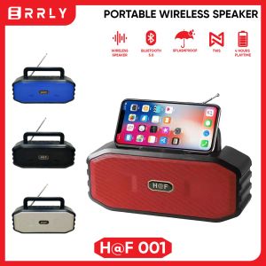 ERRLY Speaker Bluetooth Portable Subwooffer Speker Wireless H&F HF001 SplashProof Pairing Tws 2 IN 1