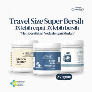 UNIKLEEN Bundling 3toples uk250 gram Pembersih Mesin Cuci Penghilang Noda Pakaian & Pembersih Peralatan Dapur