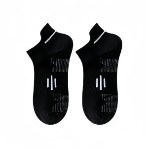 Mens Sports Socks - Anti-Odor Breathable Cotton Quick-Dry Short Socks for Running Marathon Basketball - Durable & Comfortable Design