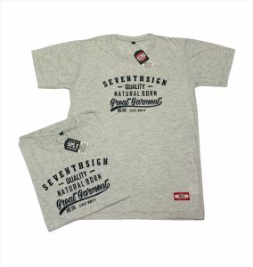 Kaos Seventhsign Quality Natural Born Warna Abu Misty: Kaos Pria Terlaris & Distro Bandung