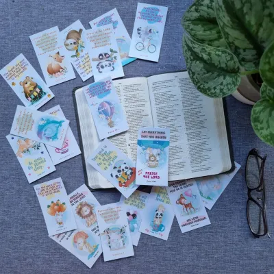 10 Pieces Bible Verse Cards with Scripture Inspirational Mini Prayer Cards. Original/Floral/Kids/Chinese Bible Verse Cards