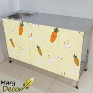 Rèm che bếp 150x70/ 220x70cm dán kệ bếp tủ bếp mini phòng trọ KÈM GAI DÁN Marydecor tiện dụng nhiều mẫu xᶖnh xắn vintage