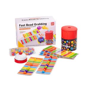 Fast Bead Grabbing Board Game Match Color Line Bingo Family Game For Adult Kids Reaction Training Toys