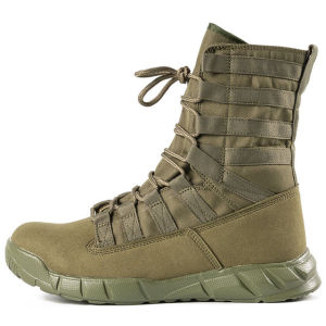 YCAMEL 2025 Outdoor Men Desert Combat Boots Training Boots Wear-resistant Military Boots Lightweight Hiking Shoes Male Middle Calf Boots 2023