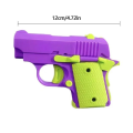 3D Gravity Knife Model Gun Mini 1911 Non-Firing Bullets Toy Gun Jumping Small Radish Knife Decompression Toy Butterfly Knife. 