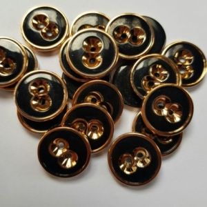 kancing baju mata emas hitam 11 mm/ 13 mm /15 mm isi 100 pcs