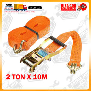 Ratchet tie down 2 inch 10 meter tali ikat kargo bak truk mobil motor cargo lashing