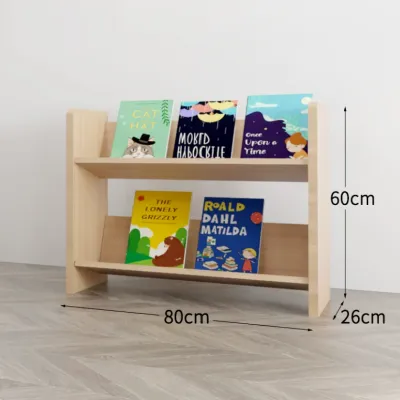 Modern Solid Wood Toy Cabinet / Kids Bookshelf Shelves Storage Montessori Teaching Aids Childrens Schoolbag