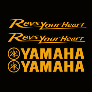 ยามาฮ่า Revs สติกเกอร์หัวใจของคุณสะท้อนแสงรถจักรยานยนต์รูปลอกกระจกบังลมด้านร่างกาย