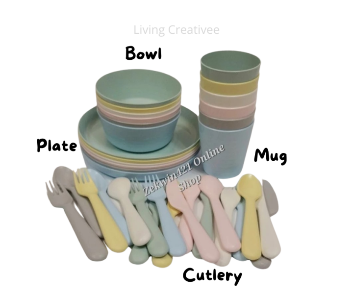 Tableware Bowl Plates Ikea IKEA (36PCS) KALAS BPA Free Children