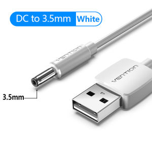 Vention Round Mouth Charger Cable USB to DC 3.5mm Power cord Jack Connector 5V Power Supply Adapter for Fans Foreo/Mini 2 Speaker/Electric toothbrush USB HUB DC Charging Cable