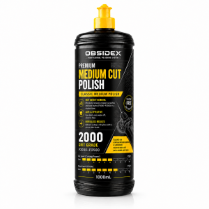 OBSIDEX Professional Medium Cut Polish – Fast Defect Removal P2000–P2500 Sanding Mark Elimination High Gloss Finish
