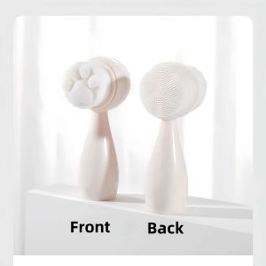 3D face wash double-sided silicone face wash brush with storage box 1 deep cleaning manual face wash tool super soft手動洗臉刷