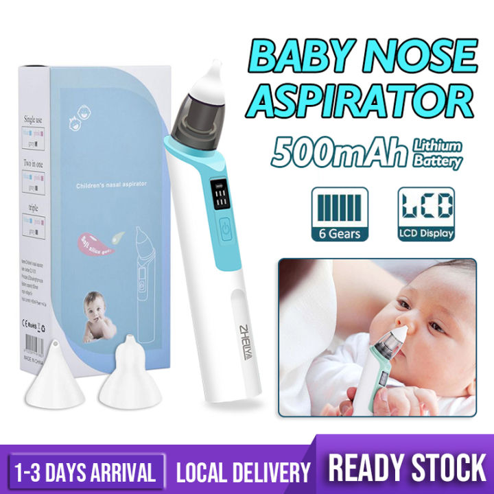 Baby Electric Nasal Aspirator USB Rechargeable Mucus Nose Suction ...