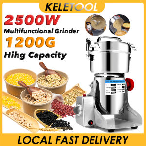 1200G Giling Grinder Listrik Menggiling Ubi Menjadi Tepung Penggiling Tepung Giling Tepung Beras Mesin Giling Bumbu Rempah