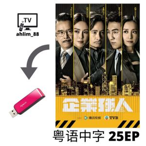 USB HK Drama 2024 热门港剧 Combo 5 in 1 黑色月光 + 企业强人 + 反黑英雄 + 逆天奇案2 + 发证先锋 6 粤语中字 广东话