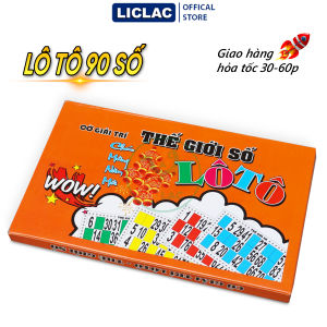 Bộ Lô Tô Cam 90 Số hàng Việt Nam màu đẹp chất lượng tốt Trò chơi Boardgame vui vẻ cho gia đình và bạn bè Đồ chơi tết