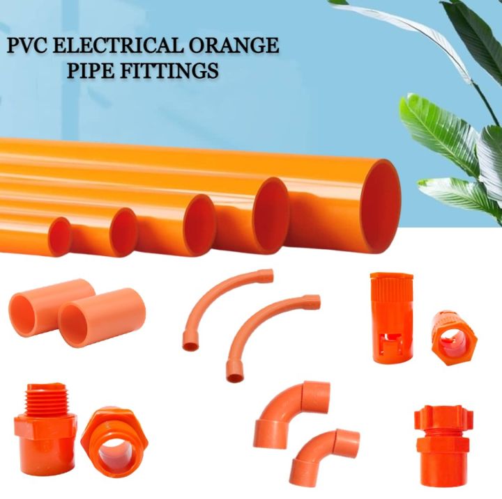 Pvc Electrical Orange Fittings Male Adaptor Tee Coupling Eibow