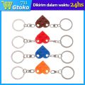 Gantungan Kunci Hati Love Heart Brick Keychain Couple Warna Warni. 