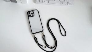 High uality Transparent Phone case with Phone Lanyard for iphone 13 14 15 16 Pro Max Hidden Buckle Design case for iPhone 16