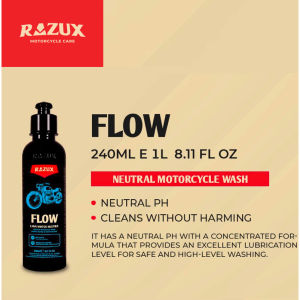 Razux FLOW Motorcycle Neutral Motorcycle Wash 240 ml (Motorcycle Care)