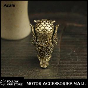 💖💓【Special price】💖💓Asahi Motor 1ชิ้นเครื่องประดับตั้งโต๊ะรูปสัตว์น้ำชาทองแดงโบราณรูปปั้นนกฮูกขนาดเล็กงานฝีมือตกแต่งบ้าน