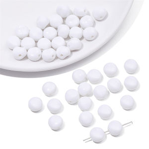 30-50PCS 10mm màu trơn Acrylic hình dạng biến thể hạt cườm tròn cho vòng cổ vòng tay DIY hạt làm trang sức