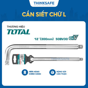 Cần siết tay cầm chữ L Total THLHD12121 chiều dài 12 inch 300mm chất liệu thép Crv chịu nhiệt mạ crom - Thinksafe