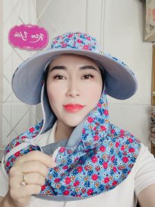 Mũ nón trùm kèm khẩu trang thông hơi chống nắng 2 lớp loại đẹp - Kim Yến Mẹ và Bé - Shop Kim Yến 5