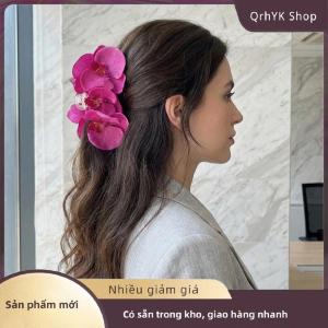 Hàng có sẵn✨ Phong Lan Tóc Clip Phalaenopsis ombré Thiết Kế Đa Năng Mùa Xuân Hoa Phụ Kiện Tóc Cho Phụ Nữ Thanh Lịch Cưới Tóc
