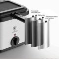 พร้อมส่ง หม้อทอดไฟฟ้า เตาทอดไฟฟ้า  Electrical Fryer ความจุ 3 ลิตร เตาทอด เตาทอดเฟรนฟราย เตาทอดลูกชิ้น หม้อทอดไก่ ปรับระดับความร้อนได้. 