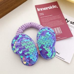 ALENADAY - Ikat Rambut Korea Kupu Kupu Payet Cincin Tali kunciran Cepol Anak Perempuan Lucu ACC24