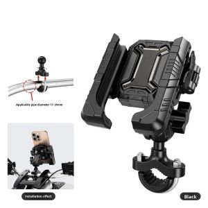 LUXURY GRADE ปรับได้ ที่วางโทรศัพท์ ป้องกันการสั่นสะเทือน การใช้งานหลายรูปแบบ ที่วางโทรศัพท์สำหรับมอเตอร์ไซค์ ใหม่ ดูดซับแรงกระแทก แท่นนำทาง ขี่มอเตอร์ไซค์