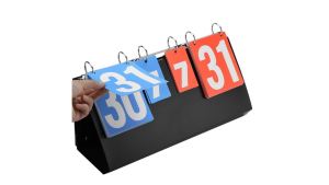 Portable Scoreboard/Tabletop Score Keeper/Score Flipper/Flip Scoreboard for Basketball Volleyball Tennis Sports