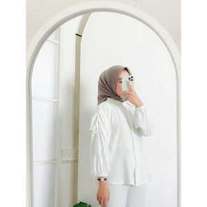 Kemeja Serut Oversize Cringkle Airflow Atasan / Blouse Jumbo Kemeja Serut Wanita