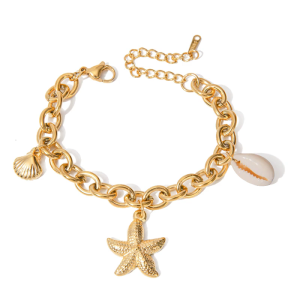 Trendy Ocean Bracelet Charm Bracelet Stylish Wristband Stainless Steel Texture for Fashion Lovers for Various Occasions