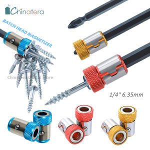 Chinatera 1/4 inch 6.35mm Screwdriver Bits Holder Magnetic Ring Strong Magnetizer Screwlock Sleeve Batch Head Magnetic Circle []