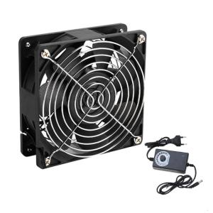 Two Ball Bearing 12038 AC Fan Heavy Duty Cooling 110V 120V High CFM For Electronics Ventilation Exhaust