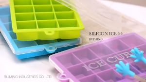 15Grids Silicone Ice Cube Molder - DIY Ice Cube - Square Shape Ice Jelly Mold - Fruit Popsicle Maker