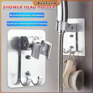 B.F. Shower Head Holder Adjustable Shower Rack Wall Mounted No Punching Bathroom Accessory