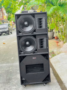 Loa Kéo Điện MTMAX 007 Công Suất 1500W Âm Thanh Sân Khấu Cực Mạnh Hát Karaoke Sự Kiện Tiệc Ngoài Trời (Bộ Array Đôi + Sub) Bass 40 + 2 Bass 30 Kèm Vang FX70 Micro 21 Đẩy RX4800Plus