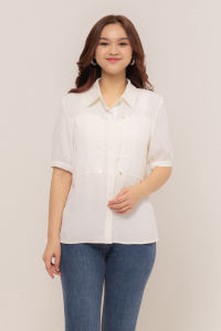 RIMINI - Atasan Dewasa Kemeja Formal Lengan Pendek Big Size XS-XXXL Avasha Top 85849