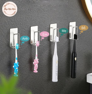 Giá INOX Để Bàn Chải Đánh Răng Cốc Đồ Dùng Nhà Tắm Gắn Tường Kệ Để Bàn Chải Đánh Răng Dán Tường